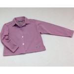 Wms Button French Jacket Eggplant